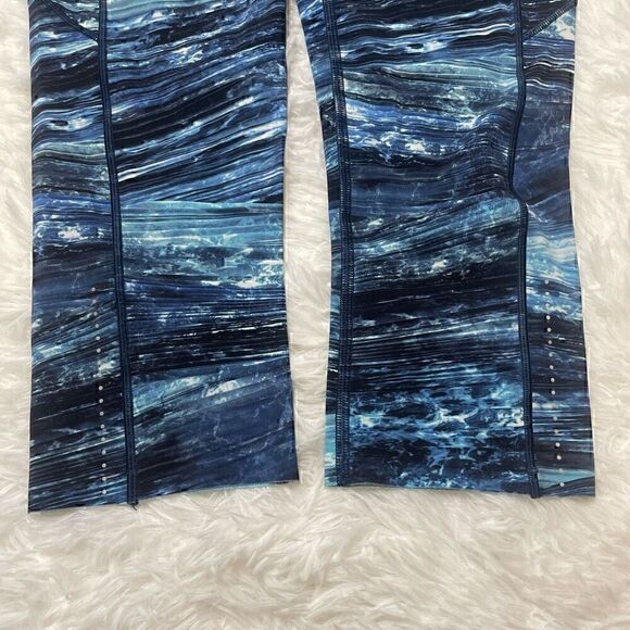 Lululemon Speed Up Crop 21" Size 6 Tidal Blue Multi Side Pockets Stretch Legging - Picture 7 of 13